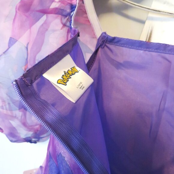 NWT Pokemon Girls Gengar Puff Sleeve Organza Dress Size L (10/12) - Picture 5 of 14
